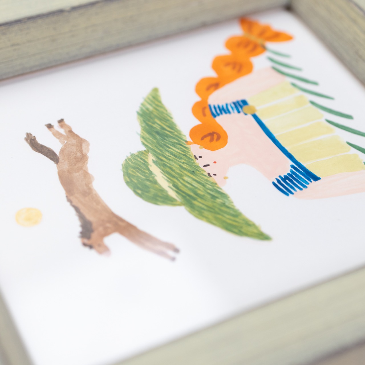 < Riie ／ ワカイリエ > 原画「草原の女の子」