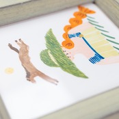 < Riie ／ ワカイリエ > 原画「草原の女の子」