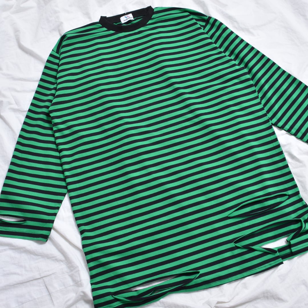 ボーダーグランジロンT(GREEN) | VOLCAN&APHRODITE ボーダーグランジロンT(GREEN) | VOLCAN&APHRODITE