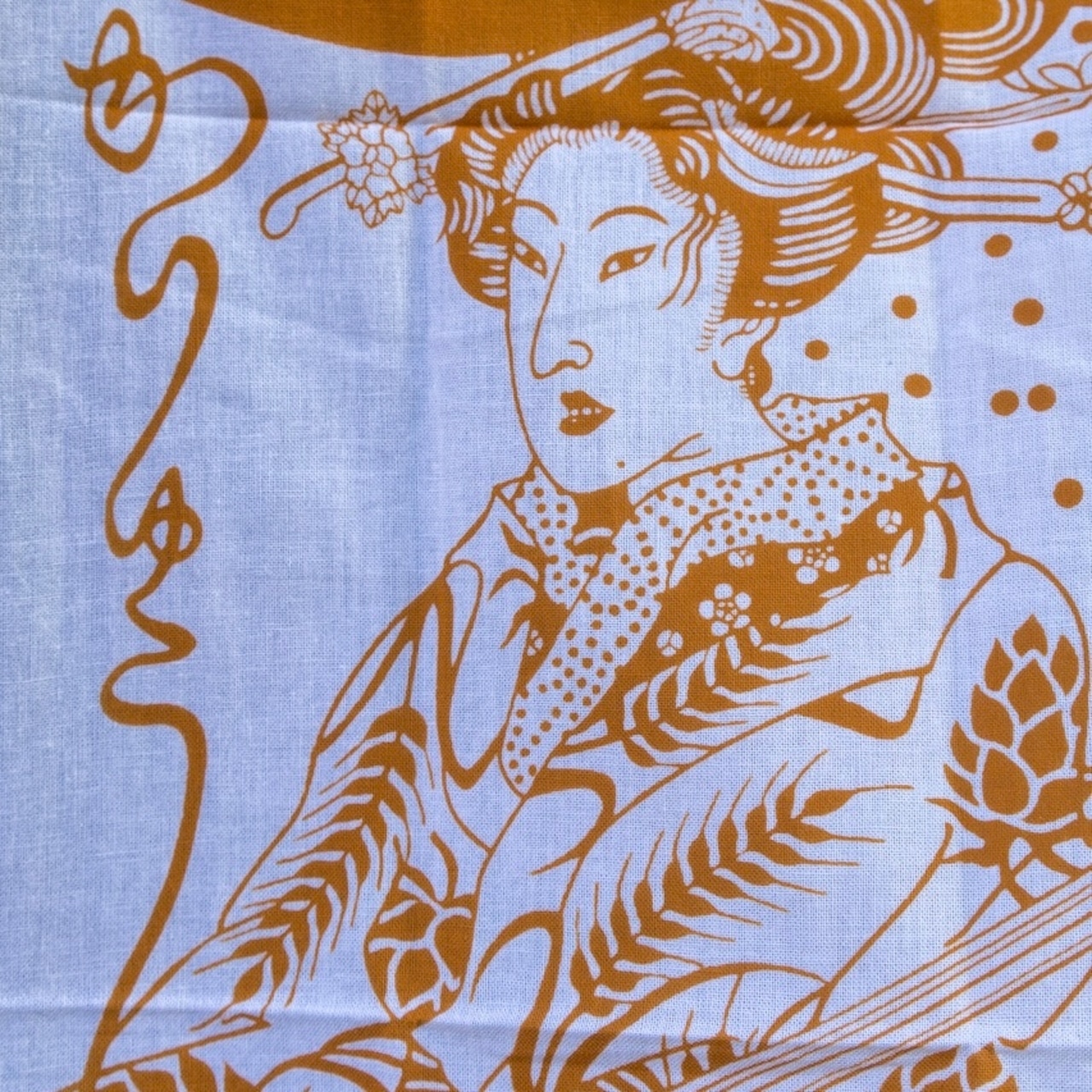 花柳 - KARYU - × VERSION COLLABORATION TENUGUI ORANGE