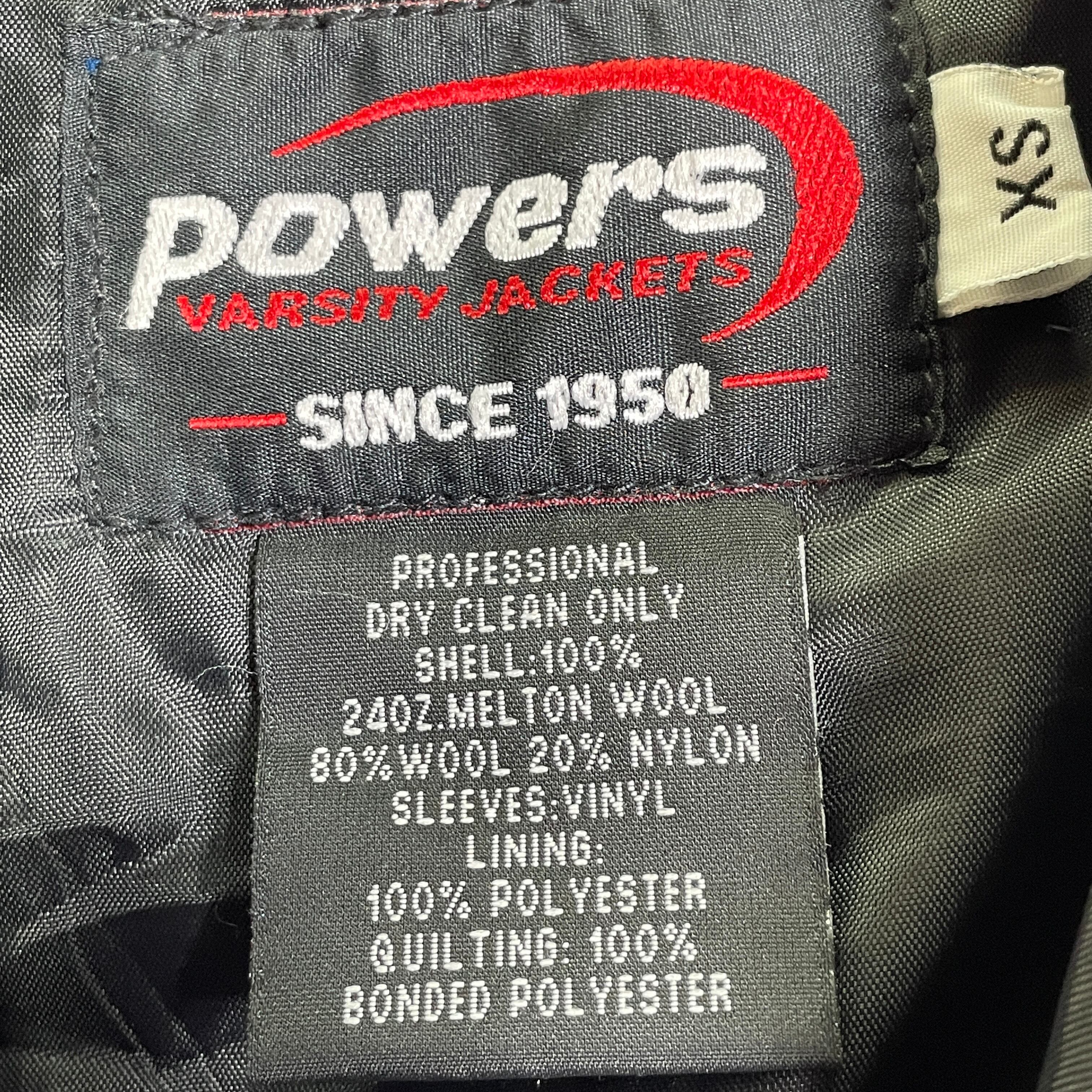 powers stadium jacket スタジャン 袖フェイクレザー | Pay ID