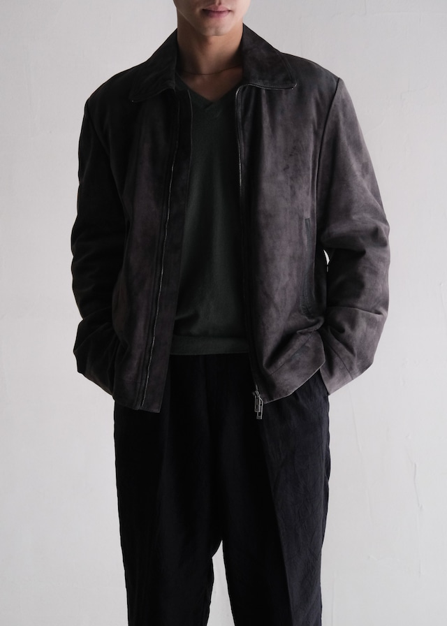 ISSEY MIYAKE 03SS curve knees linen wide trousers