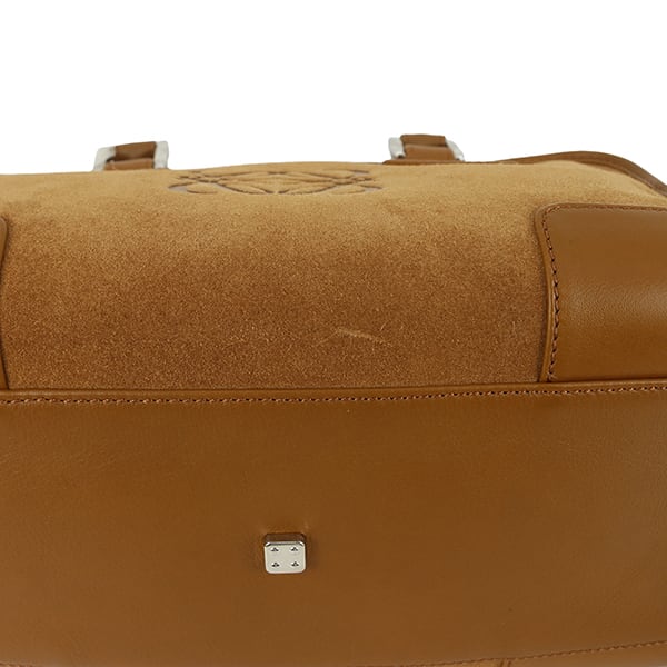 Used LOEWE ロエベ アマソナ28 ハンドバッグ スエード カーフレザー