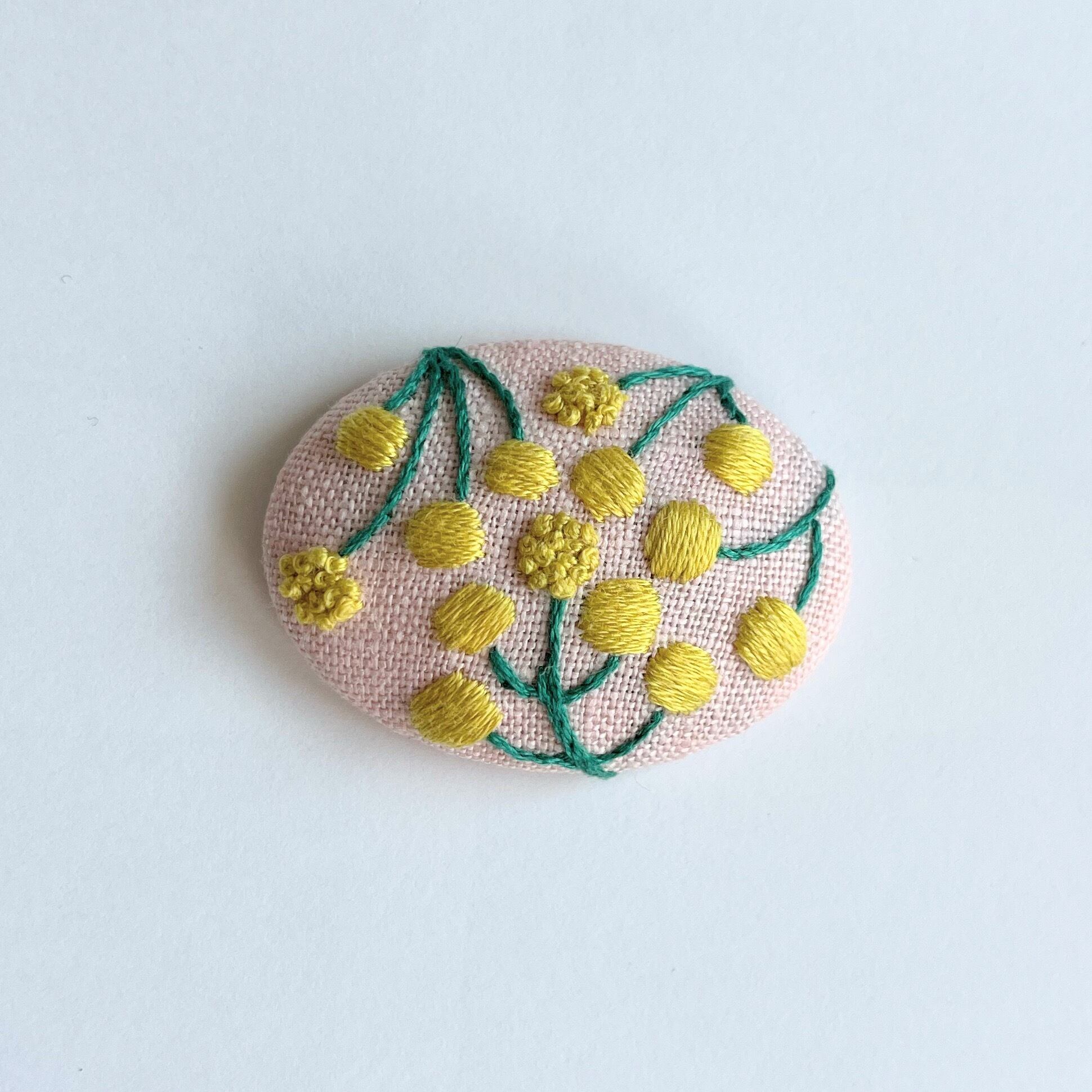 ミモザの刺繍ブローチ【botanical】#233 | j.couture