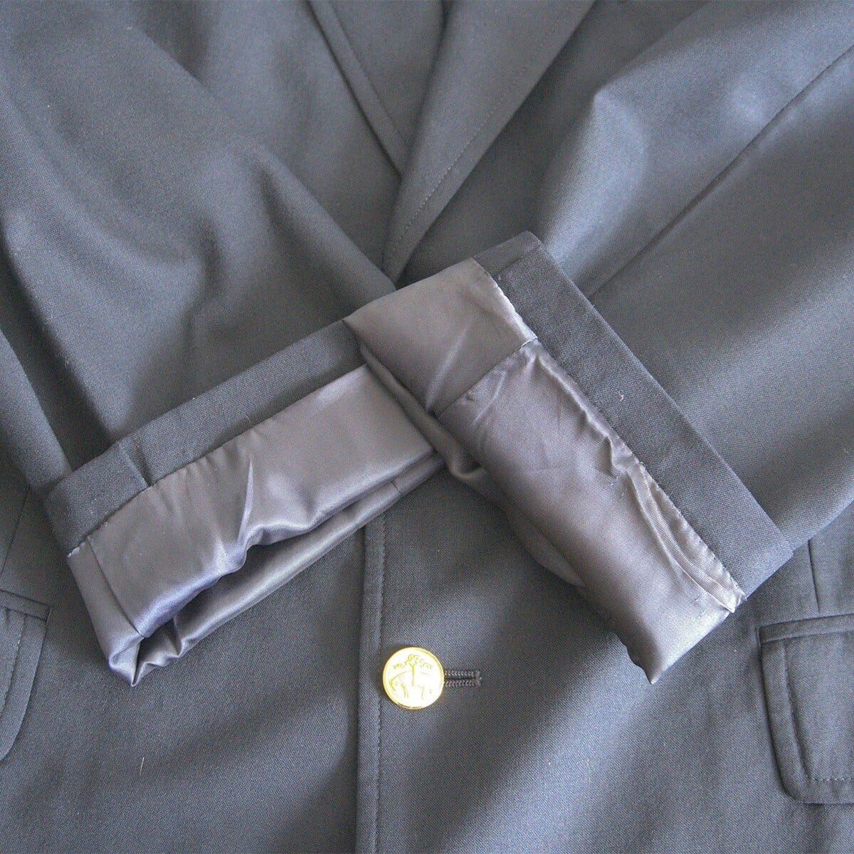 最高級品】BROOKS BROTHERS【テーラードジャケット /紺ブレ】40SHT 金