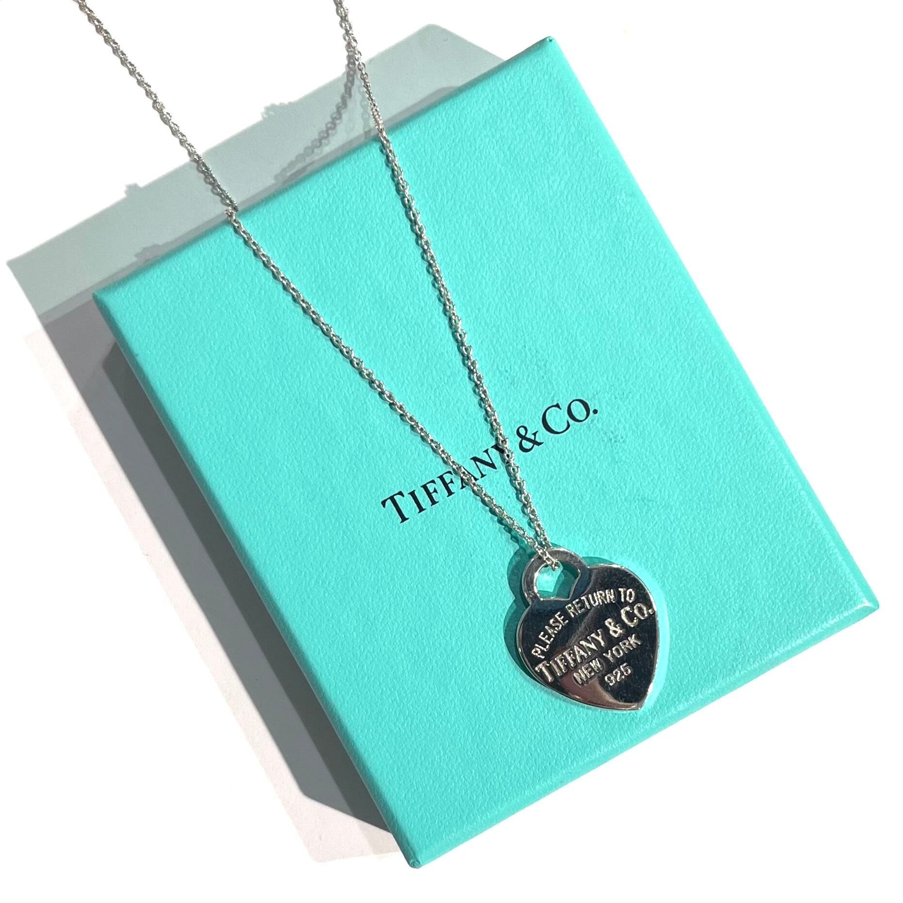 ティファニー　ヴィンテージ　サークル　ペンダント　ラージ　925 Vロゴ TIFFANY&CO.】T2025 “PLEASE RETURN TO” ハートタグロングネックレス