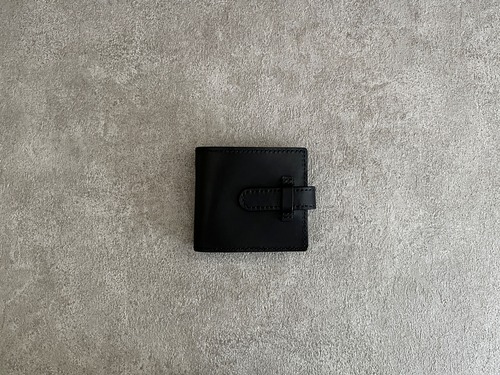 Bifold wallet black 二つ折り財布 黒 <A>