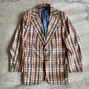 1980s  Chaps by Ralph Lauren Check テーラードジャケット M位 Made in USA  F885