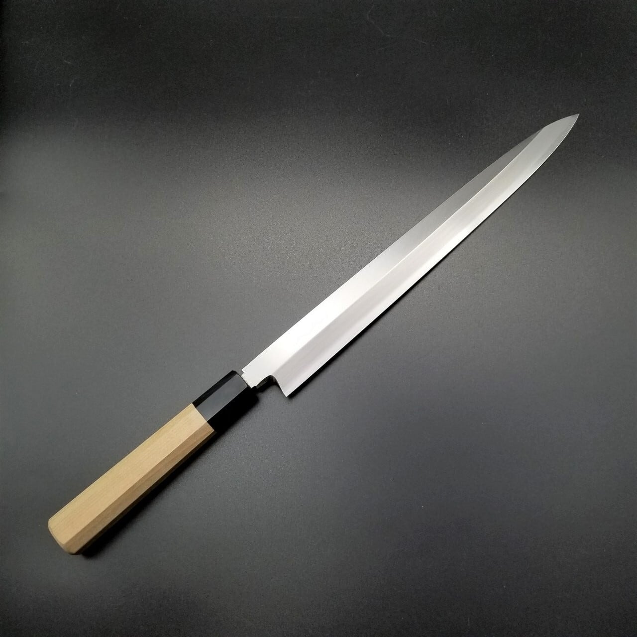 銀三鋼】柳刃包丁300mm <一本造り・本霞仕上げ＞ | 堺和包丁専門 弁慶刃物