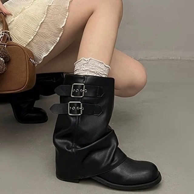 ベルト ストラップ ミドル ブーツ　SA9980