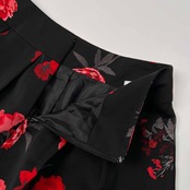 AUSTIN REED オースチンリード 花柄 総柄 スカート サイズ 40 /ブラック×レッド