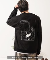 ◆ガール&ネコ フェイクスエード トレーナー◆si-30700725