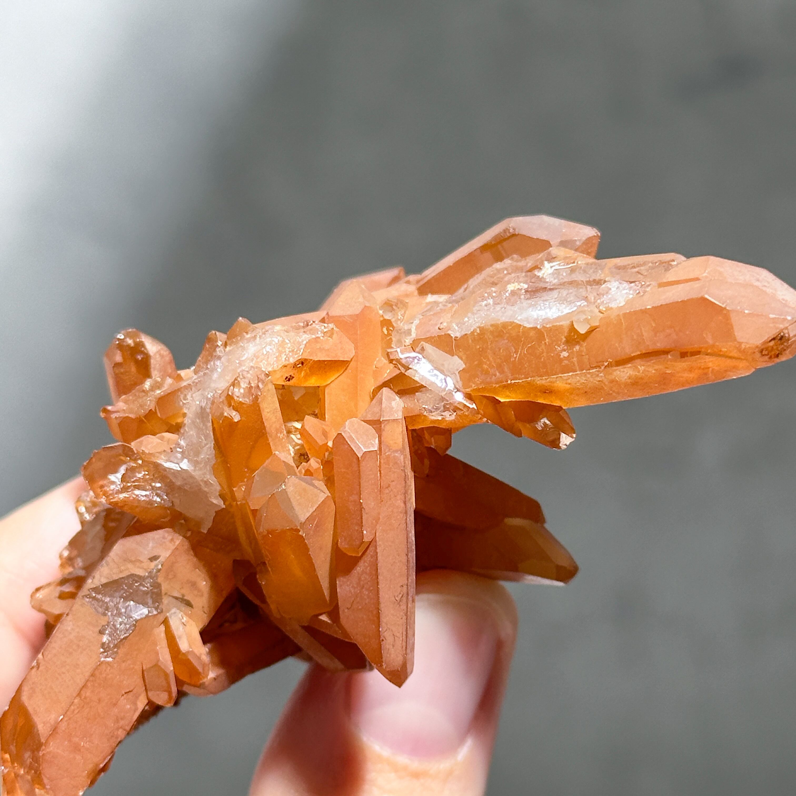 タンジェリンクォーツ クラスター63◇ Tangerine Quartz ◇ 天然石