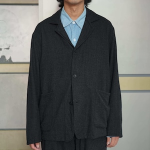 ULTERIOR(アルテリア) 26AW "WASHED SUPER FINE WOOL VIYELLA JKT" -TOP CHARCOAL-