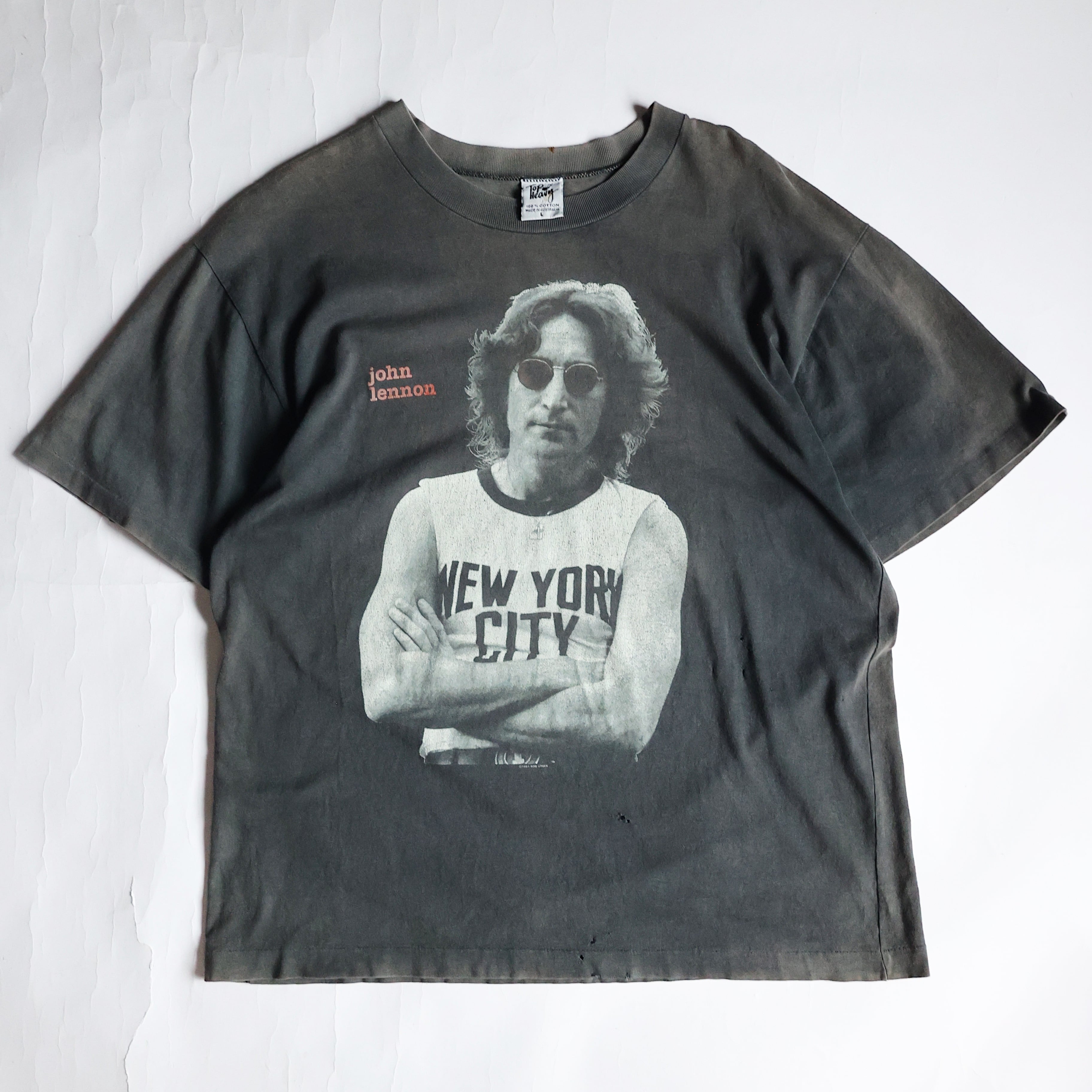 1991 JOHN LENNON IMAGINE ARTIST FADED TSHIRT