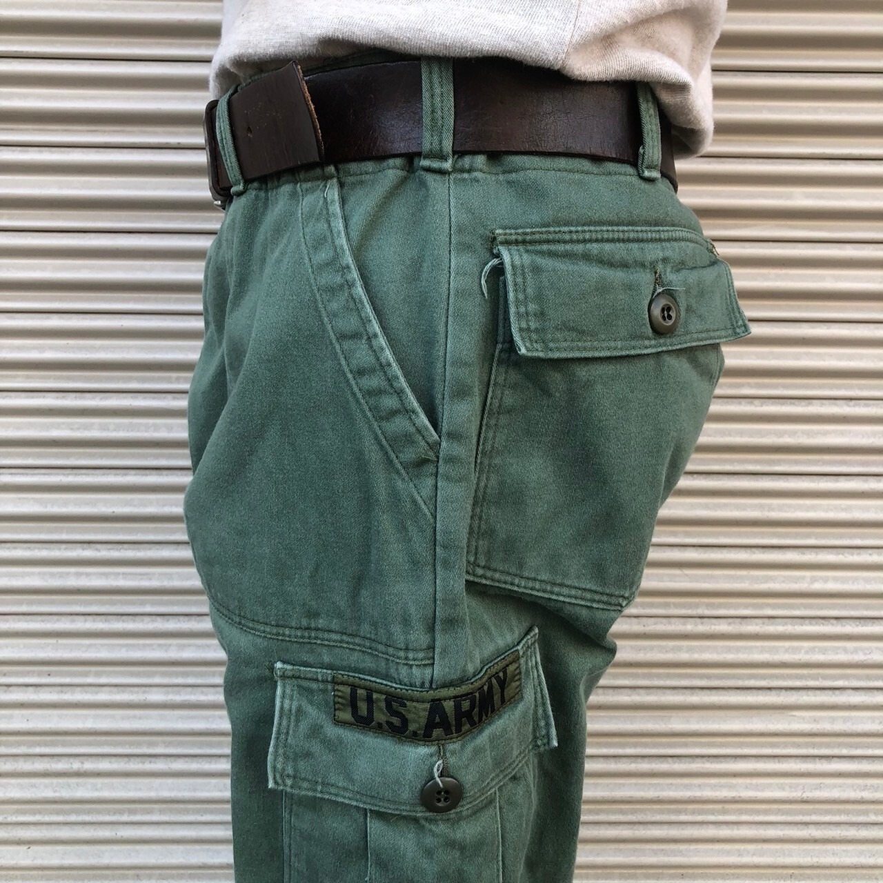 希少 80s 米軍 us army OG-507 MARINES ベイカー モールスキン カーゴ 