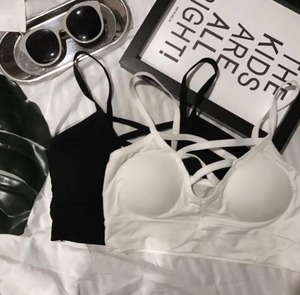 レディースパット付きブラ【2COLOR】