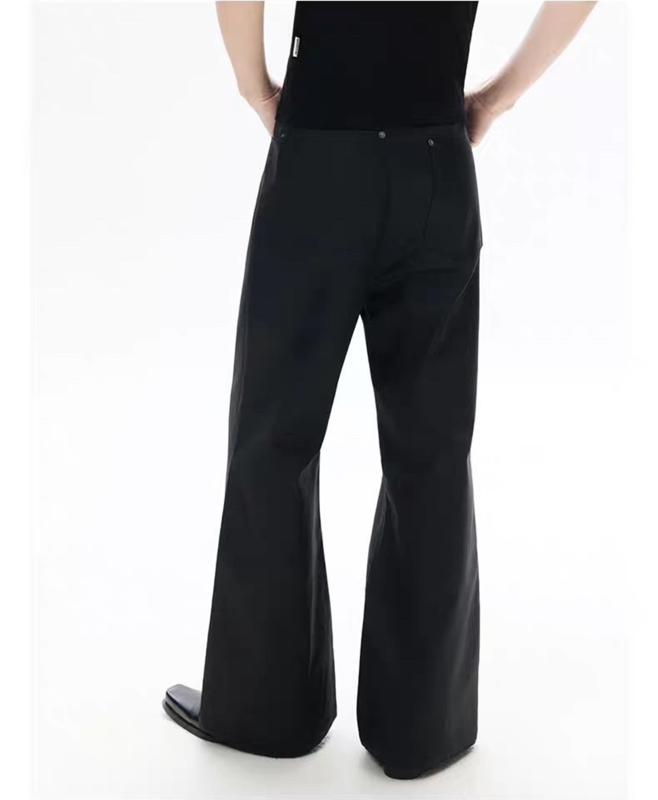 FRKM SCD 26SS ワックスコーティング ファイヤーマンフックセミフレアパンツ