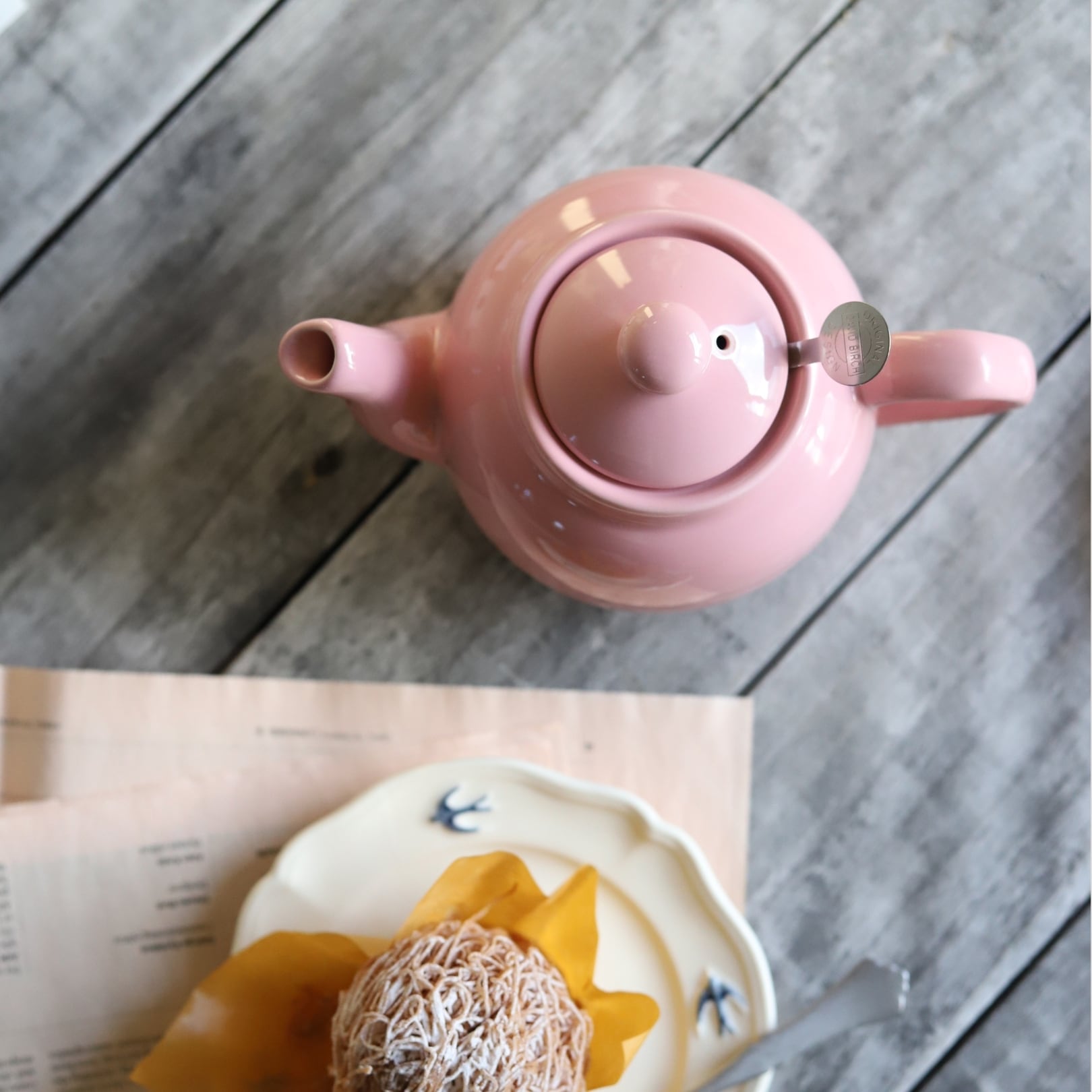 ティーポット 2カップ 600ml パウダーピンク | London Pottery