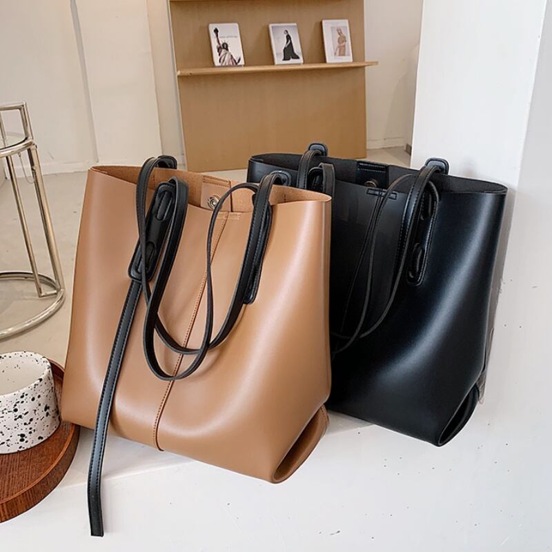 スエード調ロングストラップトートバッグ U0121