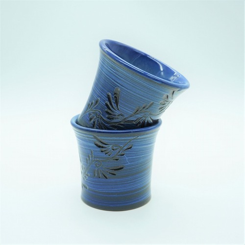 青刷毛目シリーズ　フリーカップ（小）【幸陶器】