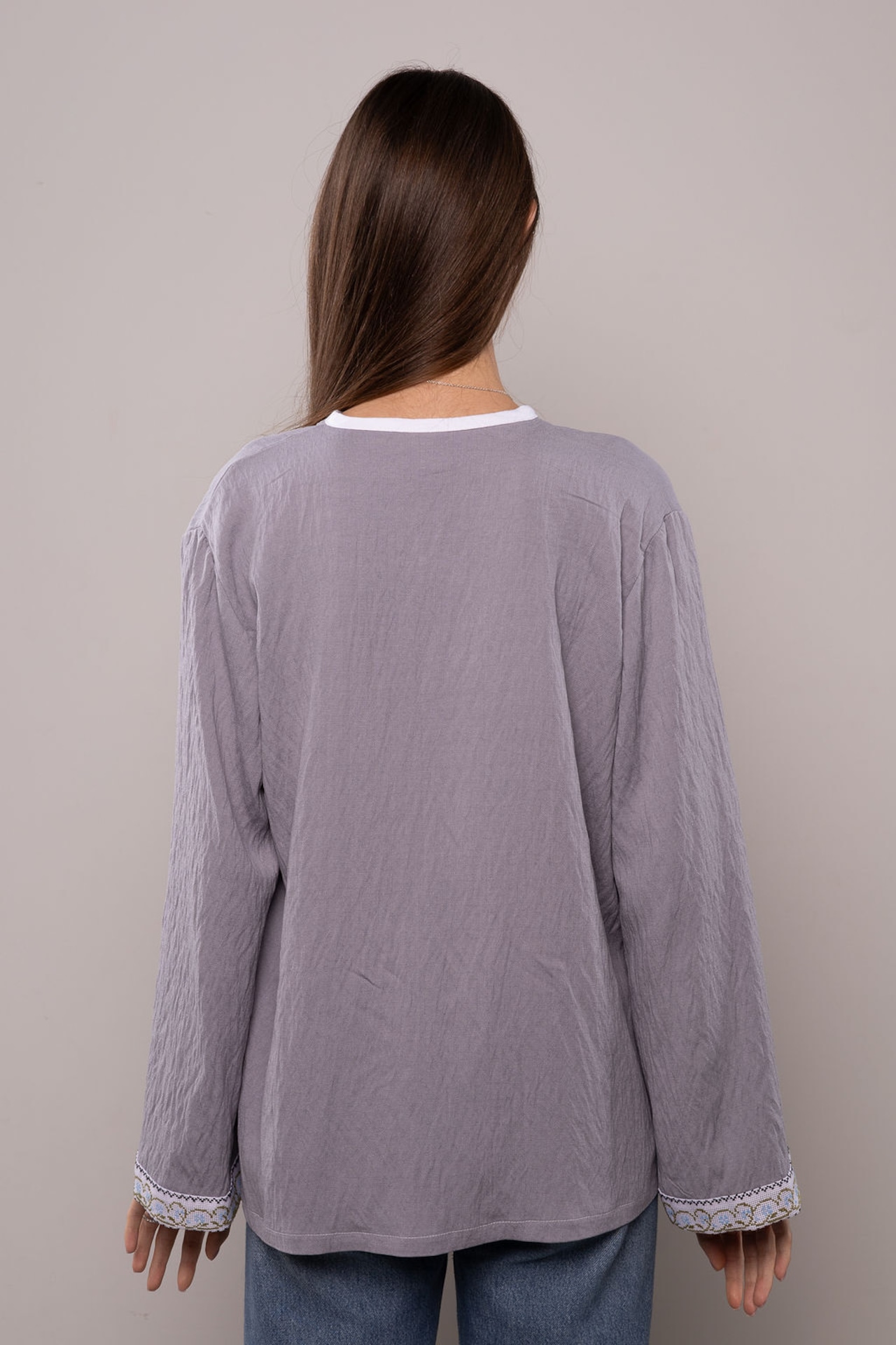 ウクライナ刺繍ヴィシヴァンカ　手刺繍　麻　レディース・フリーサイズ - 11