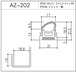 AZ-202（セミエアータイト）1m つめ付対応タイプ ホクシヨー １〜２５Ｍまでご希望の長さでお買い求め出来ます