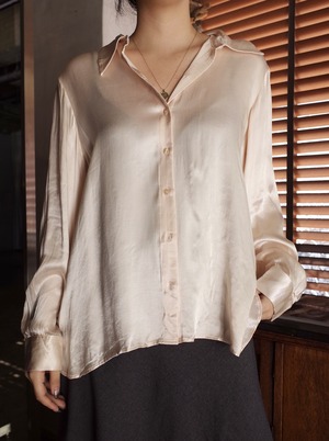 used satin blouse