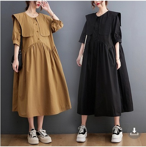 【春夏新作】ファッション/人気ワンピース♪ブラック/カーキ2色展開◆#secmhn-293757