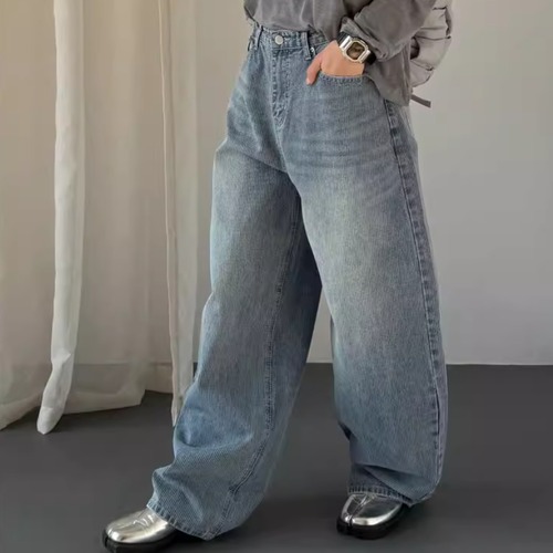 ウォッシュドストライプデニムパンツ ・20920