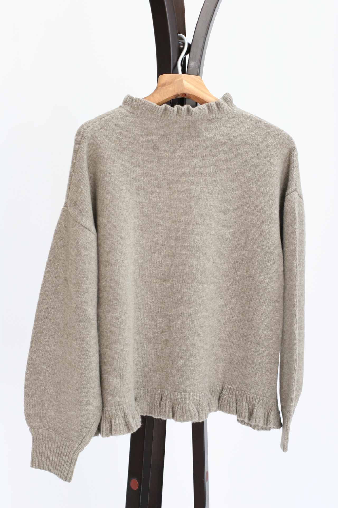【ROBE de PEAU】Skipper frill knit pullover(RS028)