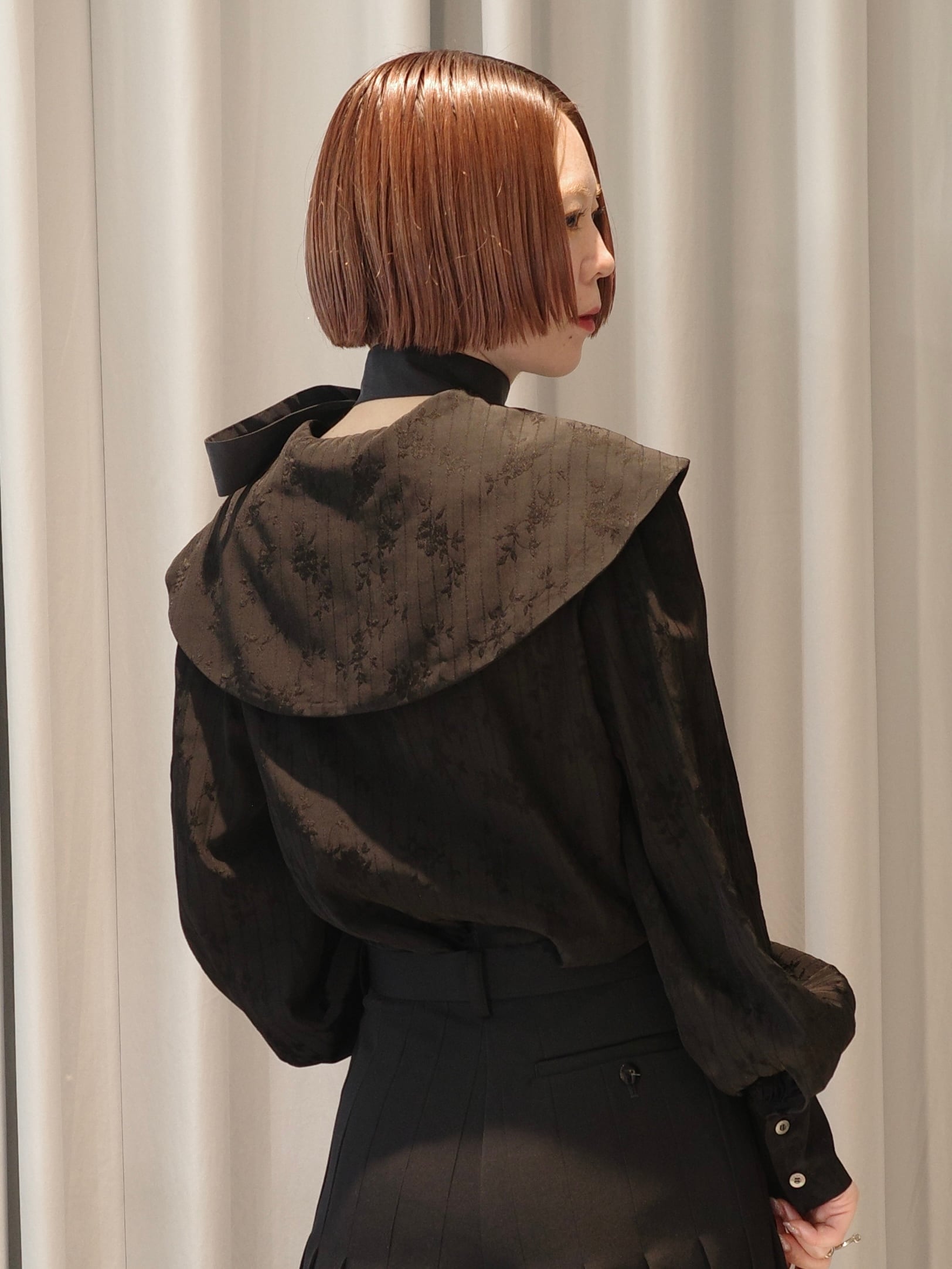 26AW | WOMEN】FETICO フェティコ / ブラウス / ROSE JACQUARD SAILOR
