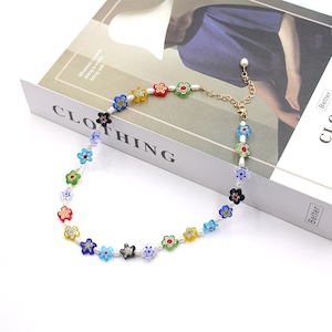 316L Millefiori Perl necklace 1