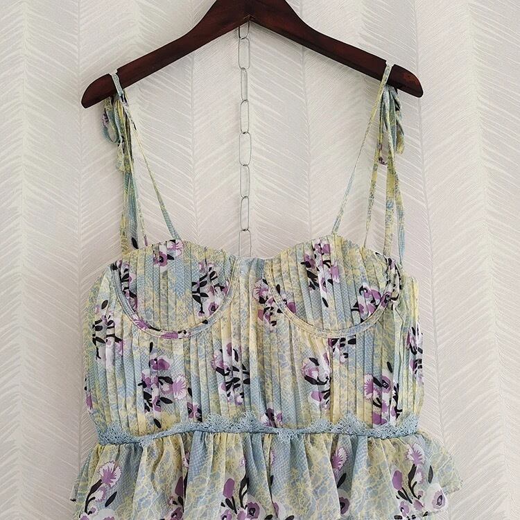 3size / フラワーキャミロングワンピース