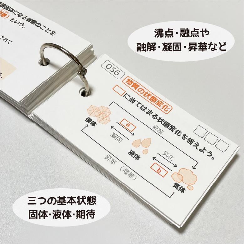 中学受験 状態変化（理科）暗記カード | Stacky 〜子どもたちの学習