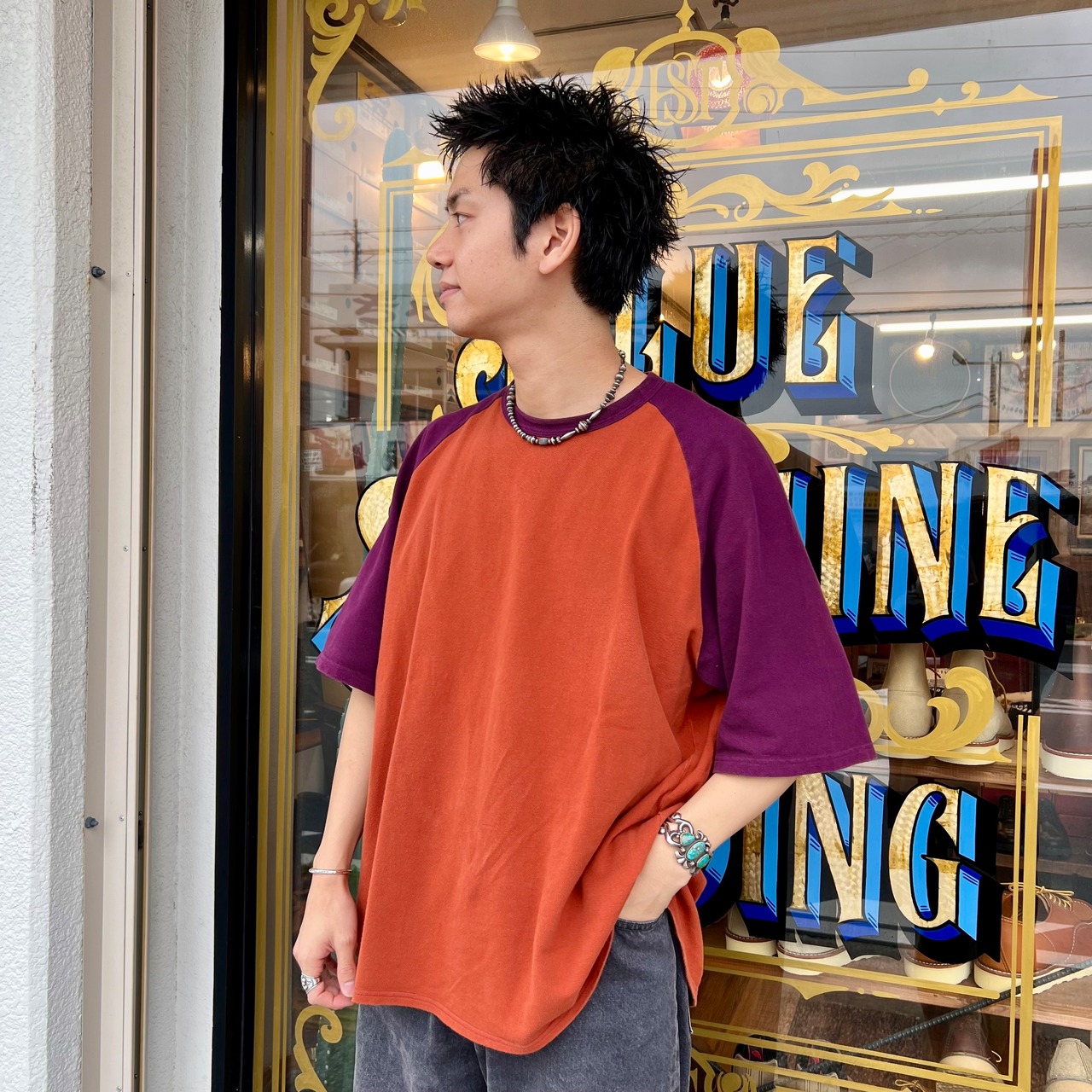 ナスングワム【Nasngwam】ALMOST TEE　（Burgundy） - 5