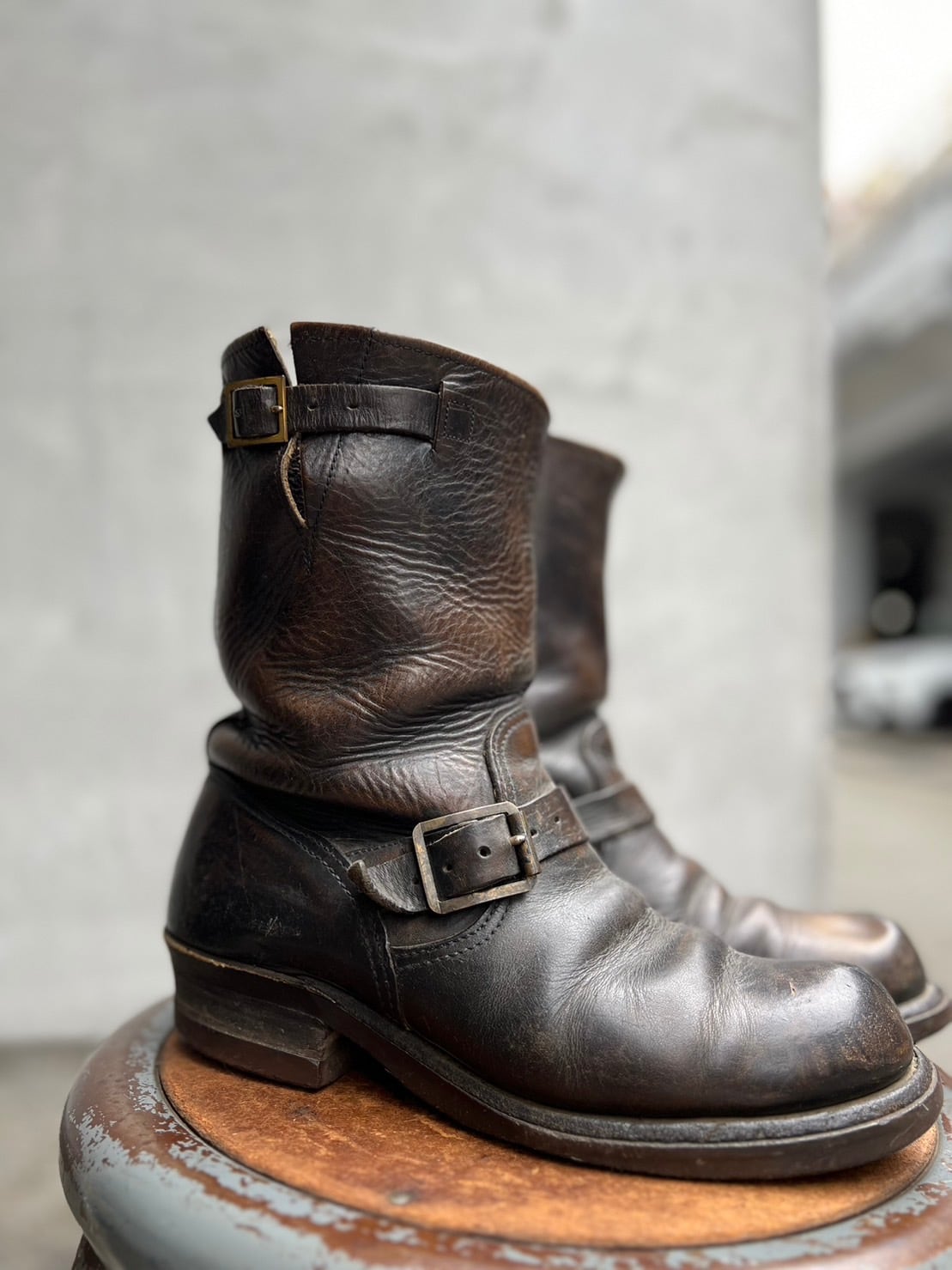 1950s HORSE HIDE ENGINEER BOOTS | BOW & ARROW WEB STORE 1950s HORSE HIDE ENGINEER BOOTS | BOW & ARROW WEB STORE