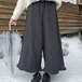 裾フリルラインステッチワイドパンツ ・12235