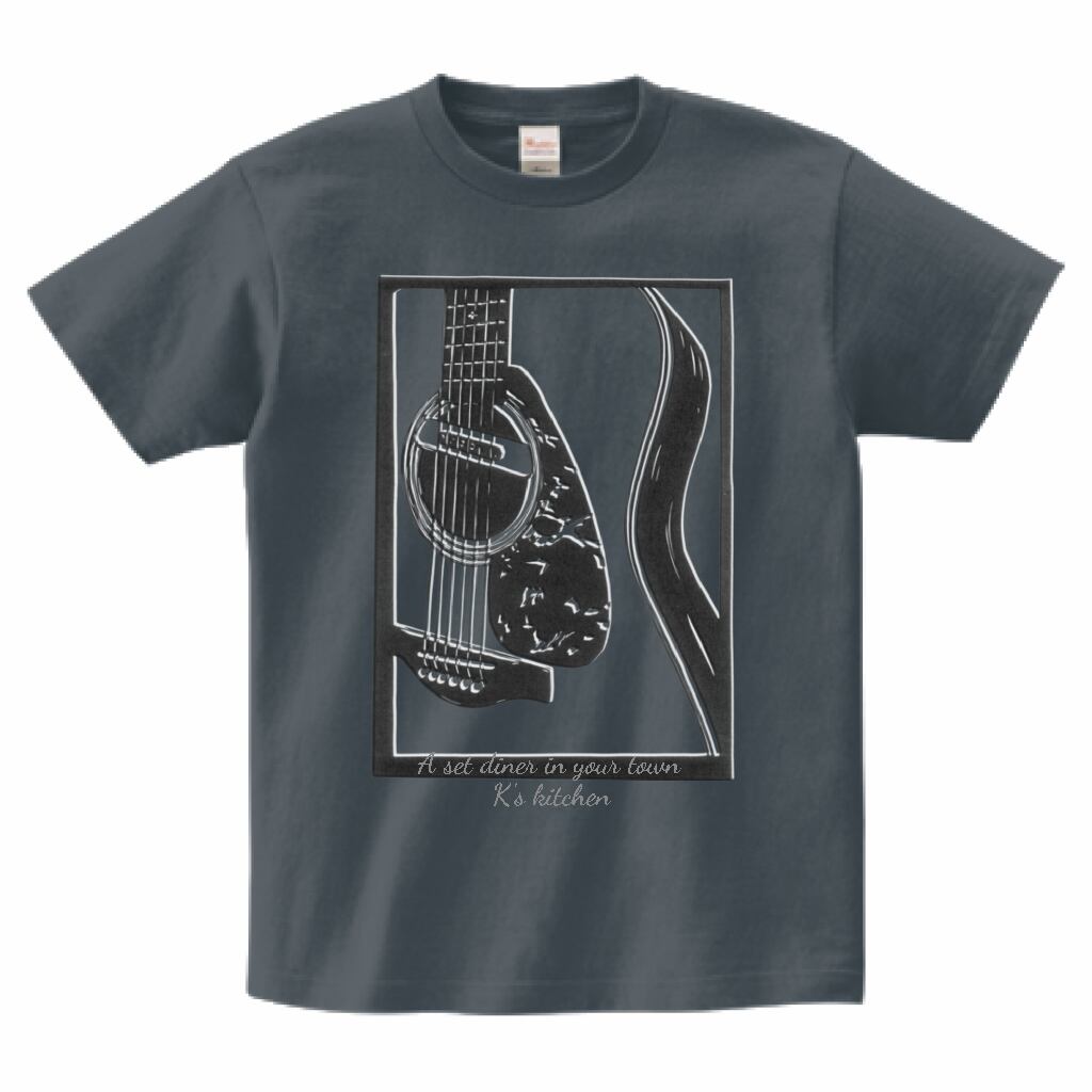 WAKAT HILOTTO ギターイラストTシャツ WAKAT HILOTTO ギターイラストTシャツ WAKAT HILOTTO ギター