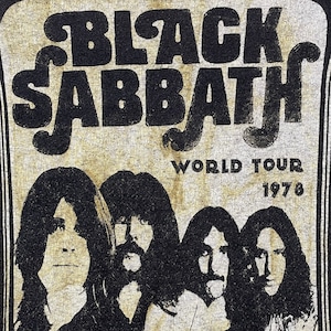 【TENNESSEE RIVER】USA製 Black Sabbath ブラックサバス バンドTシャツ ロックt US古着