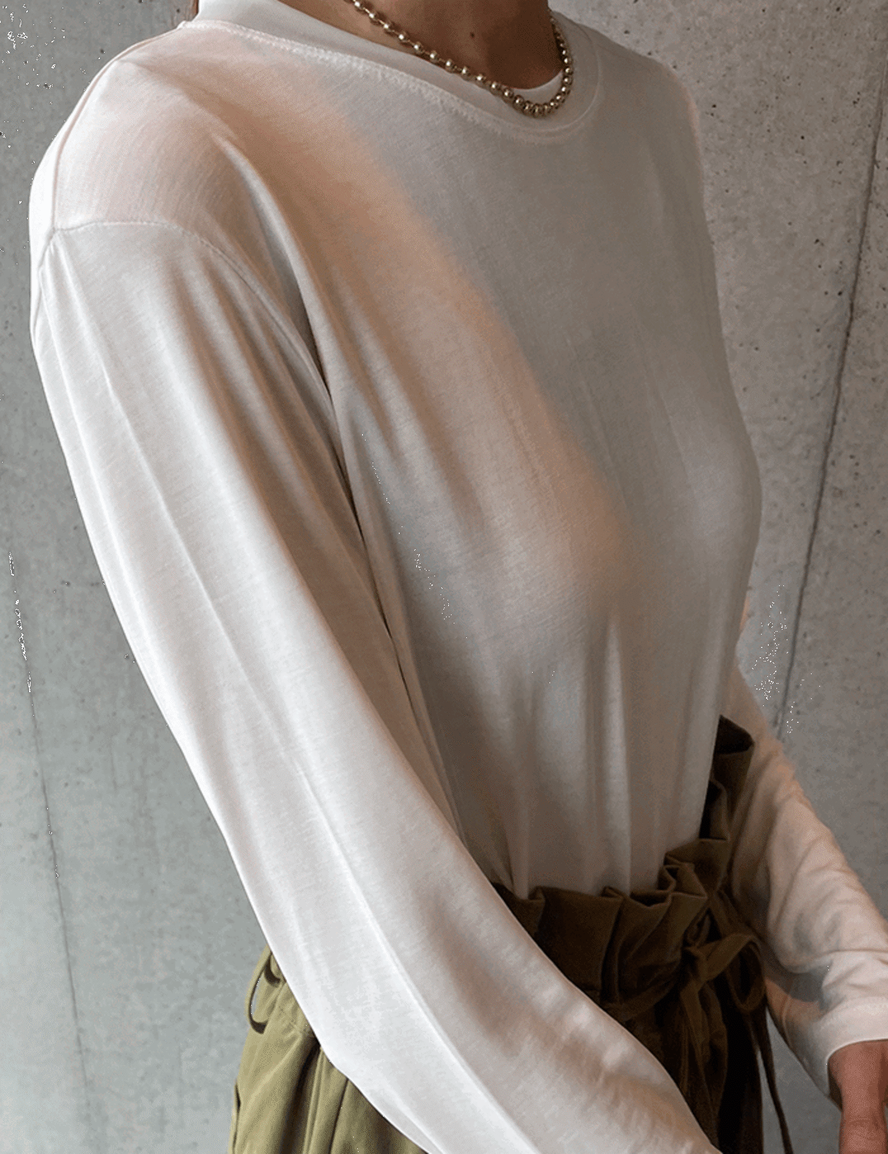 【再販5％OFF・3日間】Silky Simple Tops_6colors
