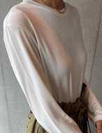 【再販5％OFF・3日間】Silky Simple Tops_6colors