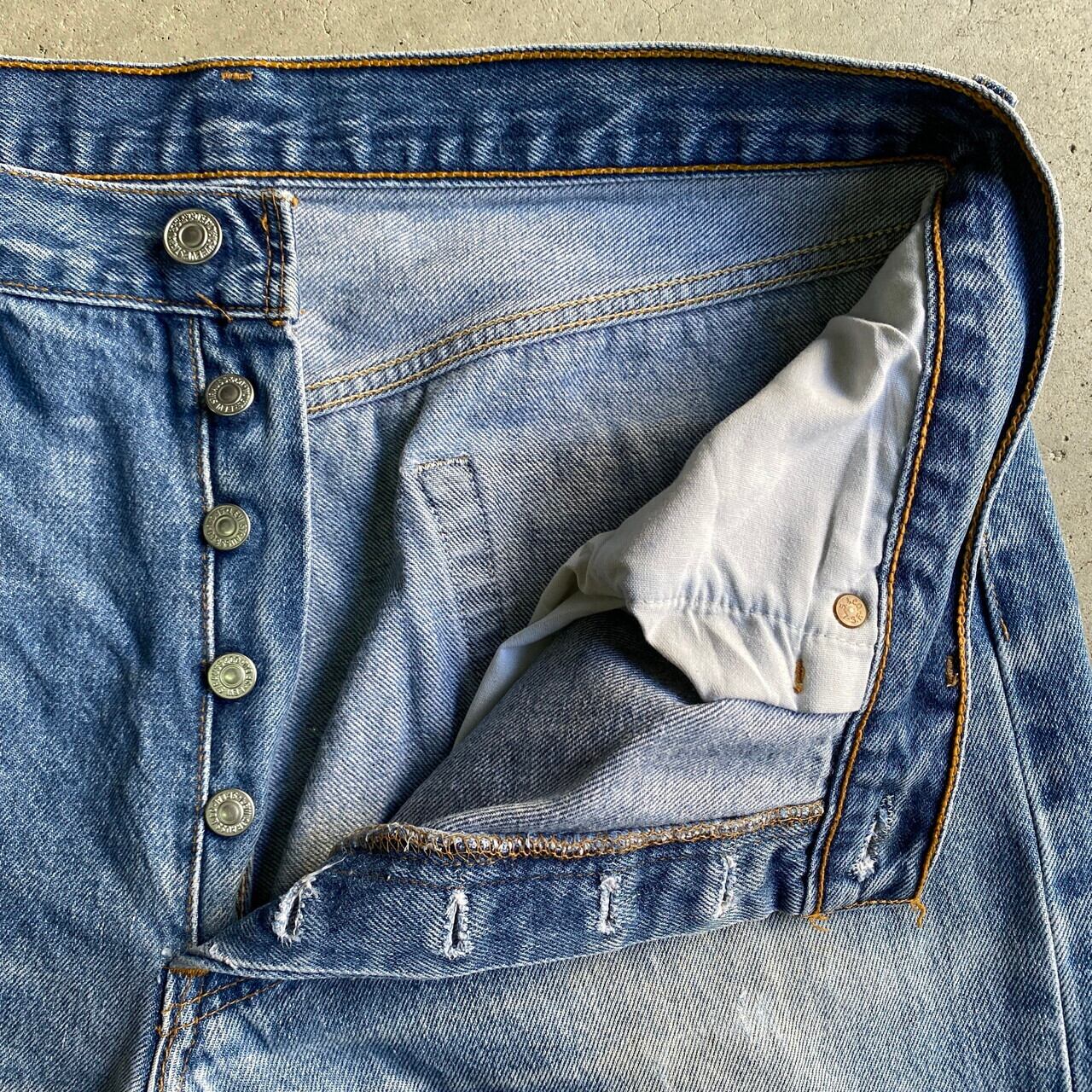 90年代 USA製 Levi's リーバイス 501 ストレート クラッシュ デニム