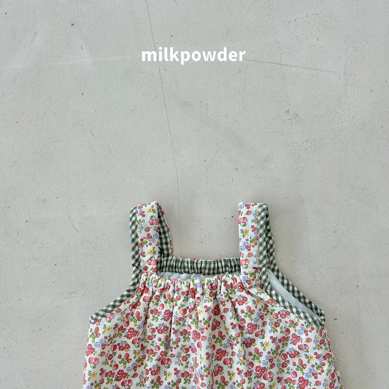 ミルクパウダー / milkpowder / プラムキルティングベスト / 韓国子供服 / キッズ / 26winter〖取寄〗*XS~JS*