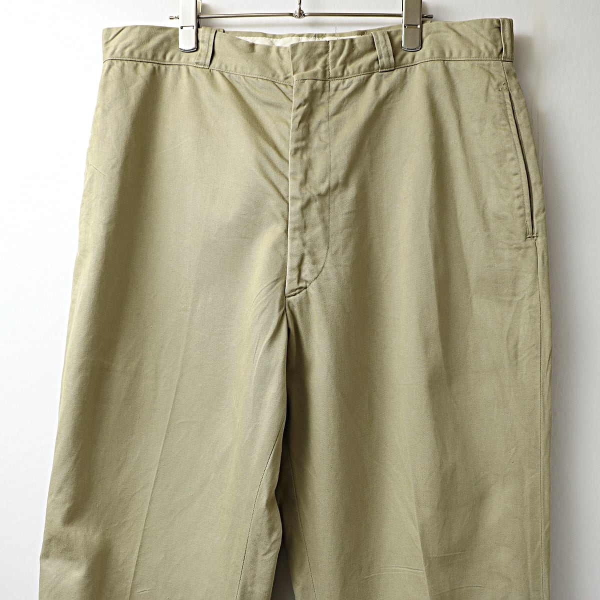 70s us army 「8.2oz khaki」 ミリタリー チノパンツ 古着 used