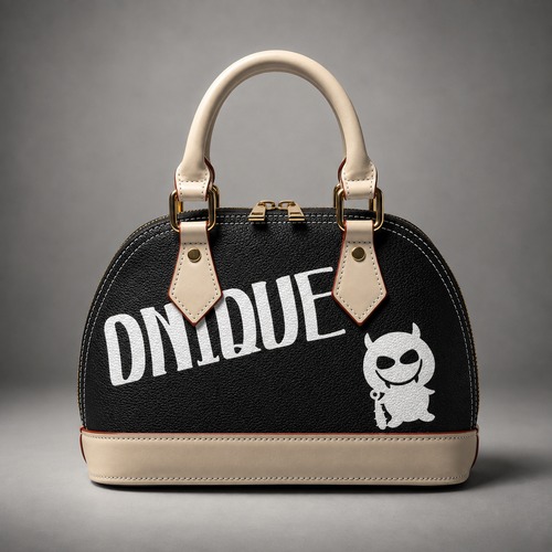 ONIQUE BLACK ドームハンドバッグ
