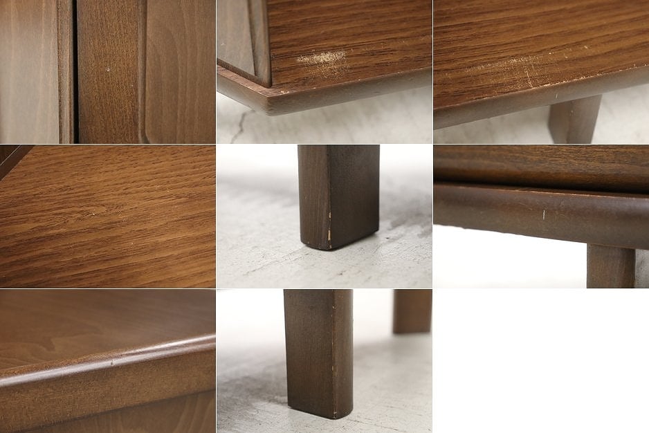 沼津店】レトロ karimoku カリモク コーナー キャビネット 飾り棚