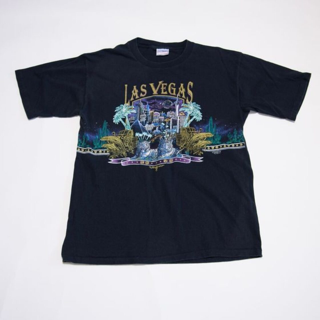 90s ビンテージ Tシャツ グラフィック 風景 夜景 スーベニア お土産 