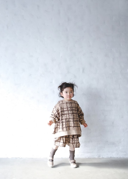 【michirico】【23AW】【11】【S-M】Chocolate check pullover