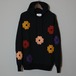 CC"FULL BLOOM" HAND EMBROIDERY HOODIE　-BLACK-